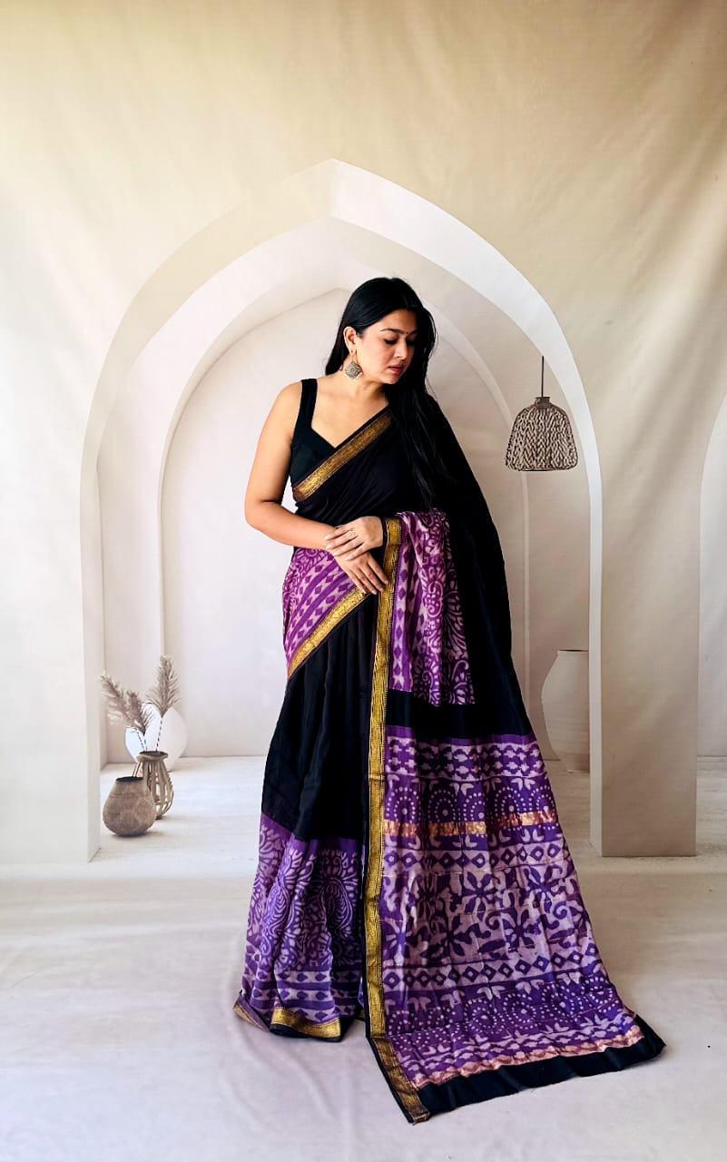 Authentic Handloom Maheshwari Saree