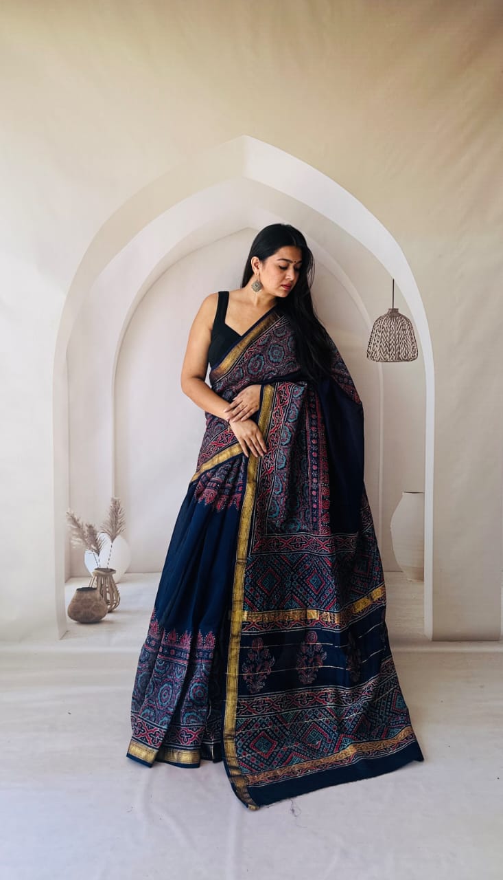 Classic Handloom Maheshwari Saree