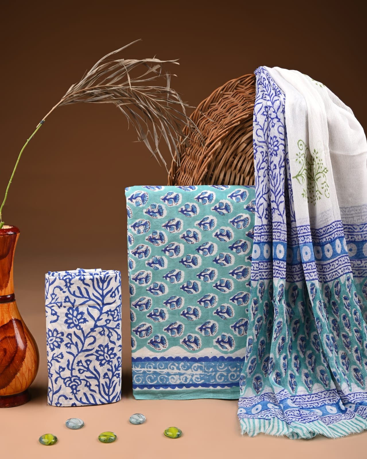 Hand Block Printed Cotton Dress Material – Exclusive
