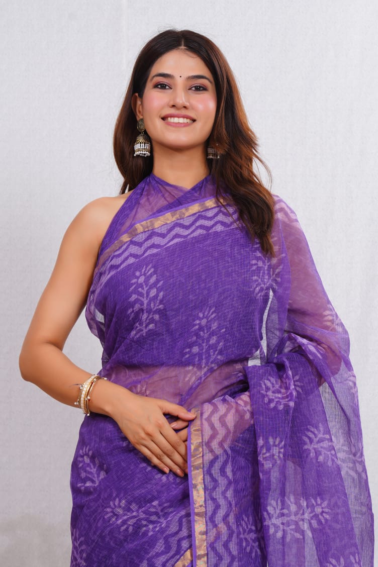 Best bagru print kota doria saree