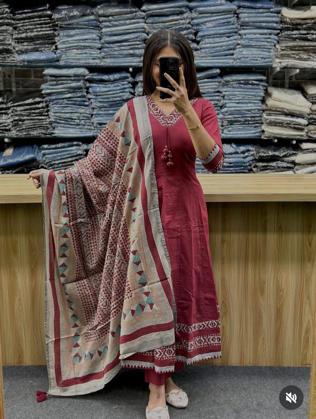 Brown Colour Kurti Panti Buy Online