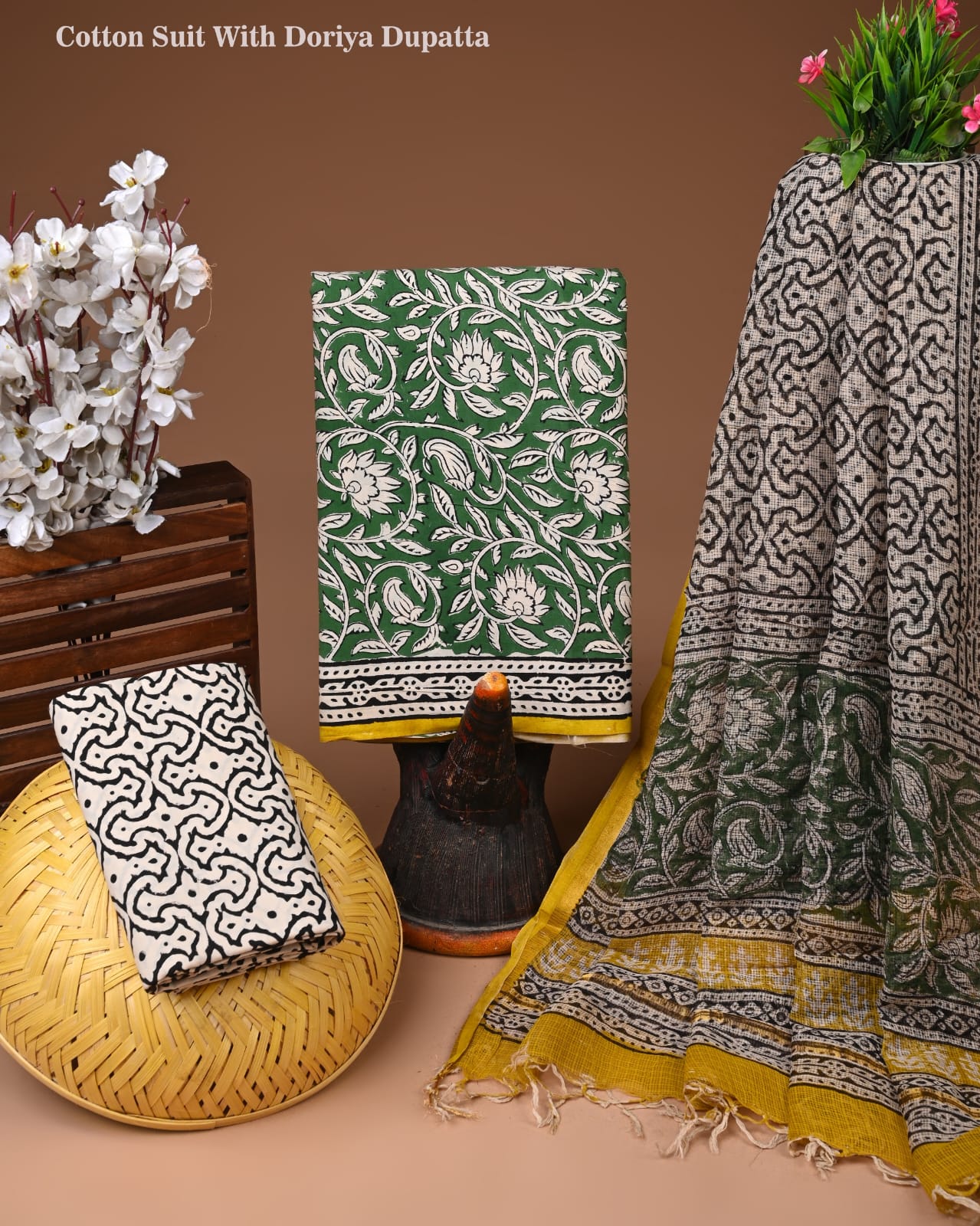 Unstitched Cotton Suit Set