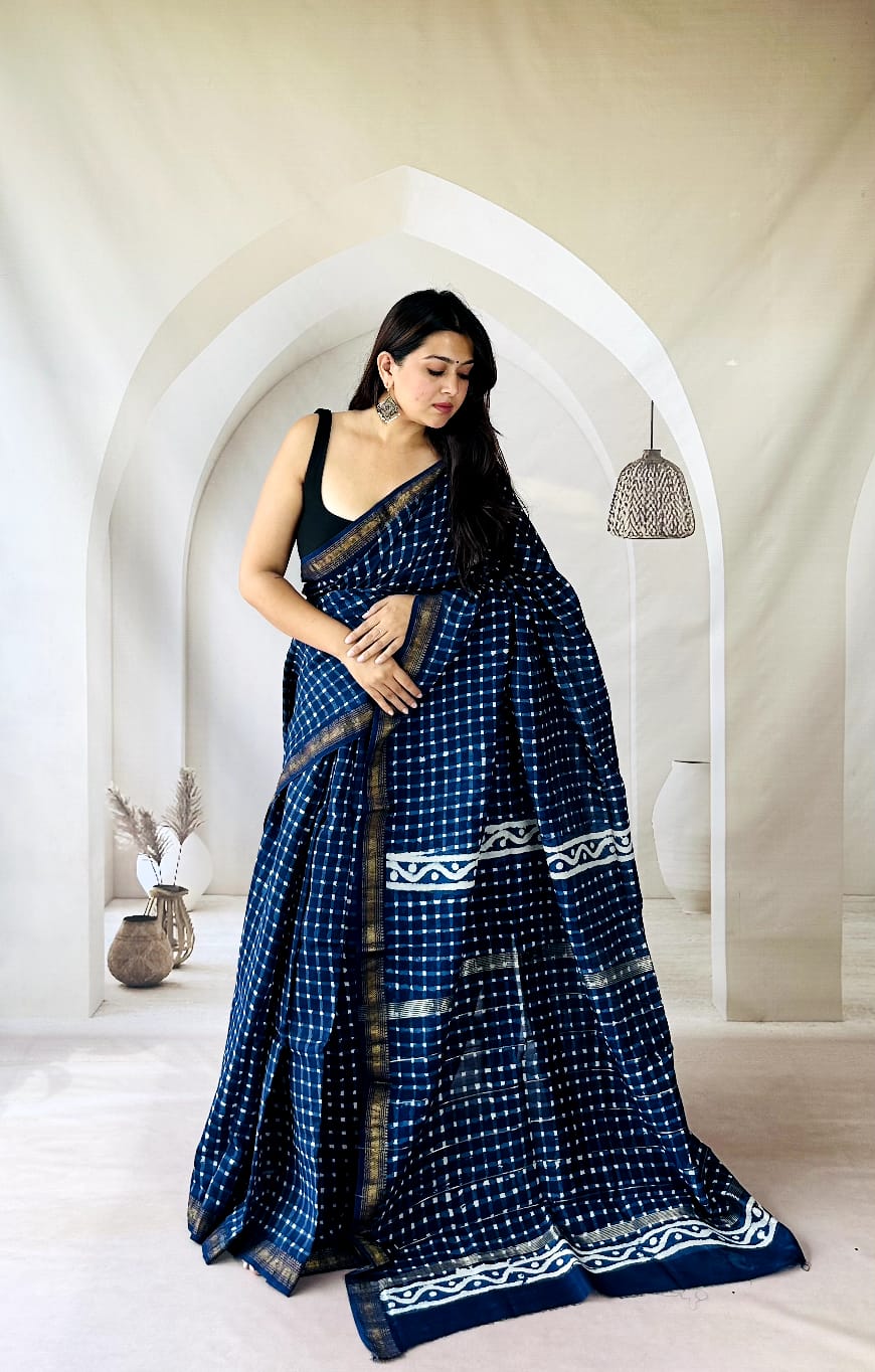 Daily Wear Maheshwari Saree