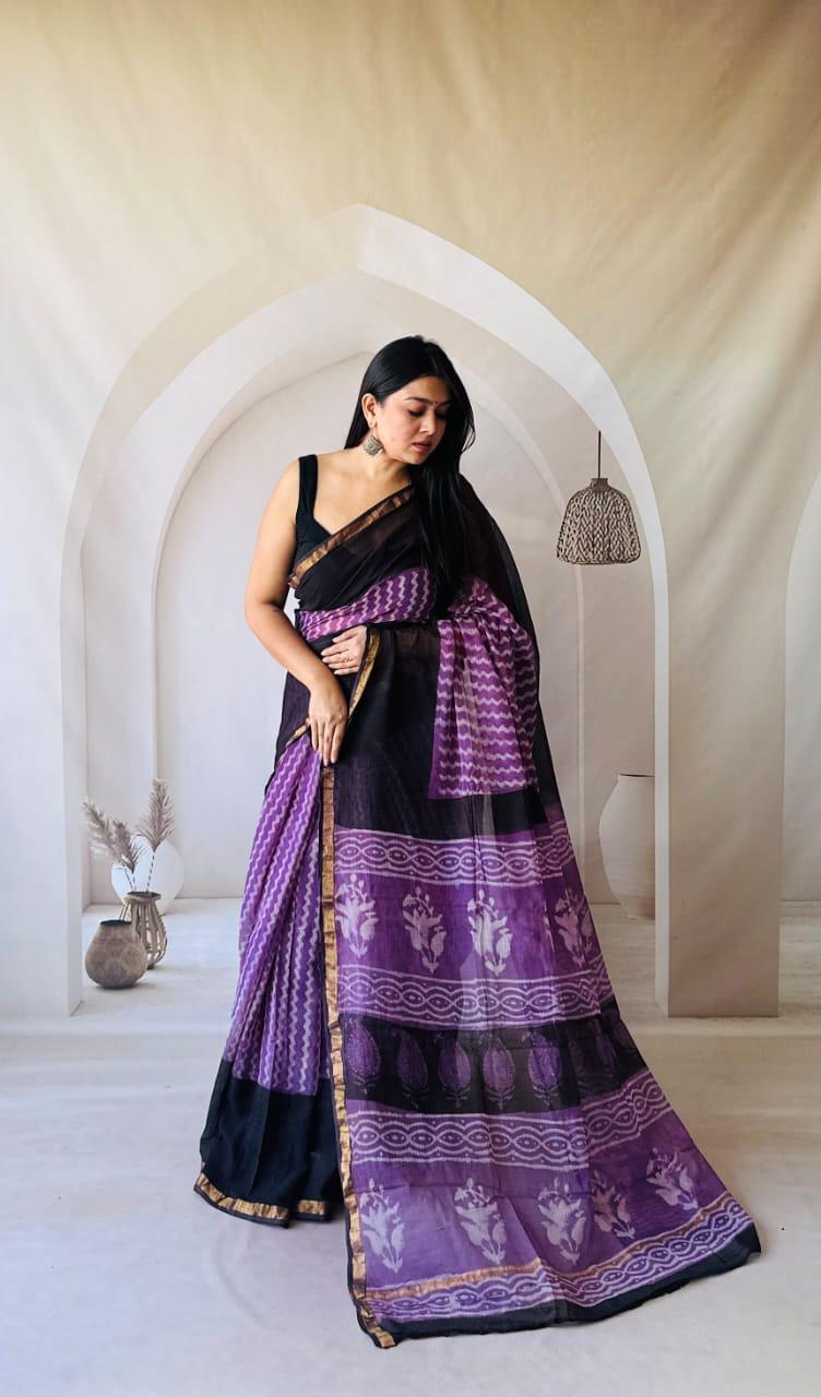 Elegant Handmade Kota Doria Saree for Women