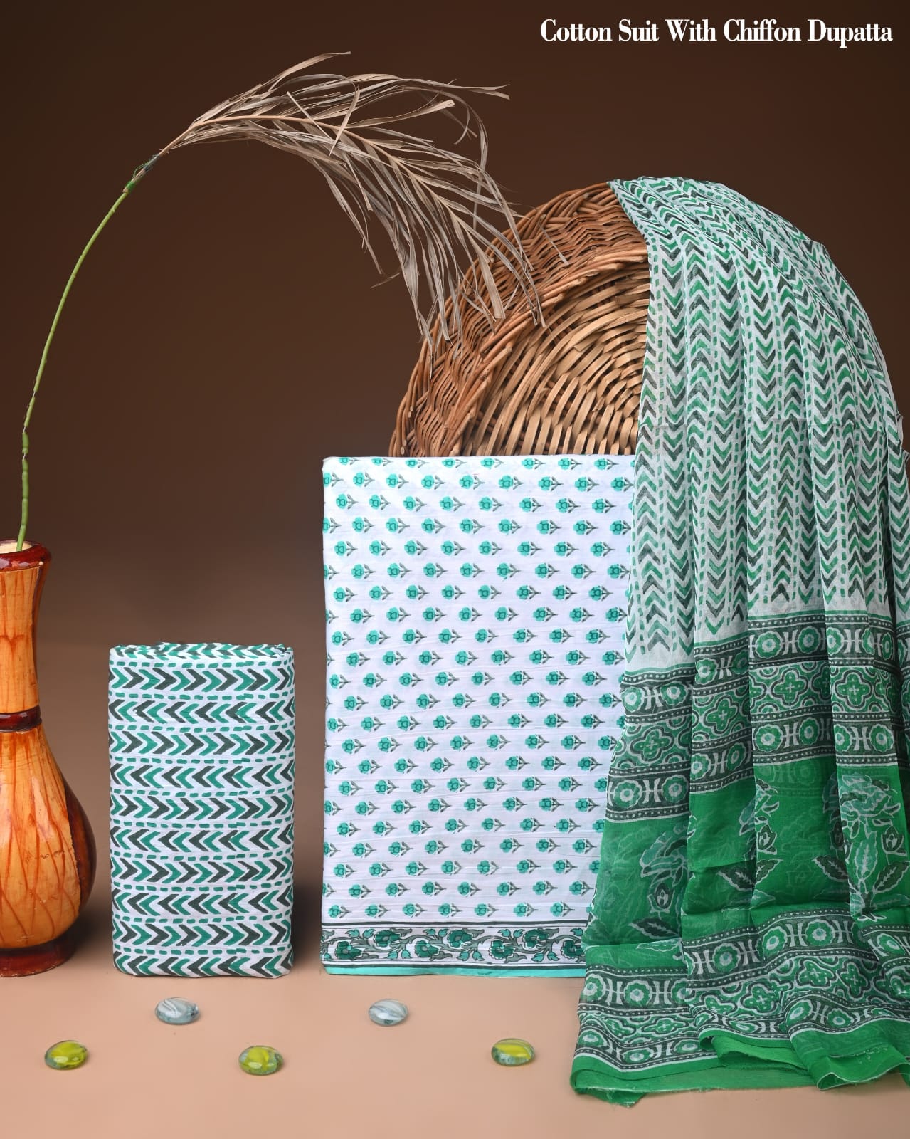 Exclusive Hand Block Printed Cotton Dress Material