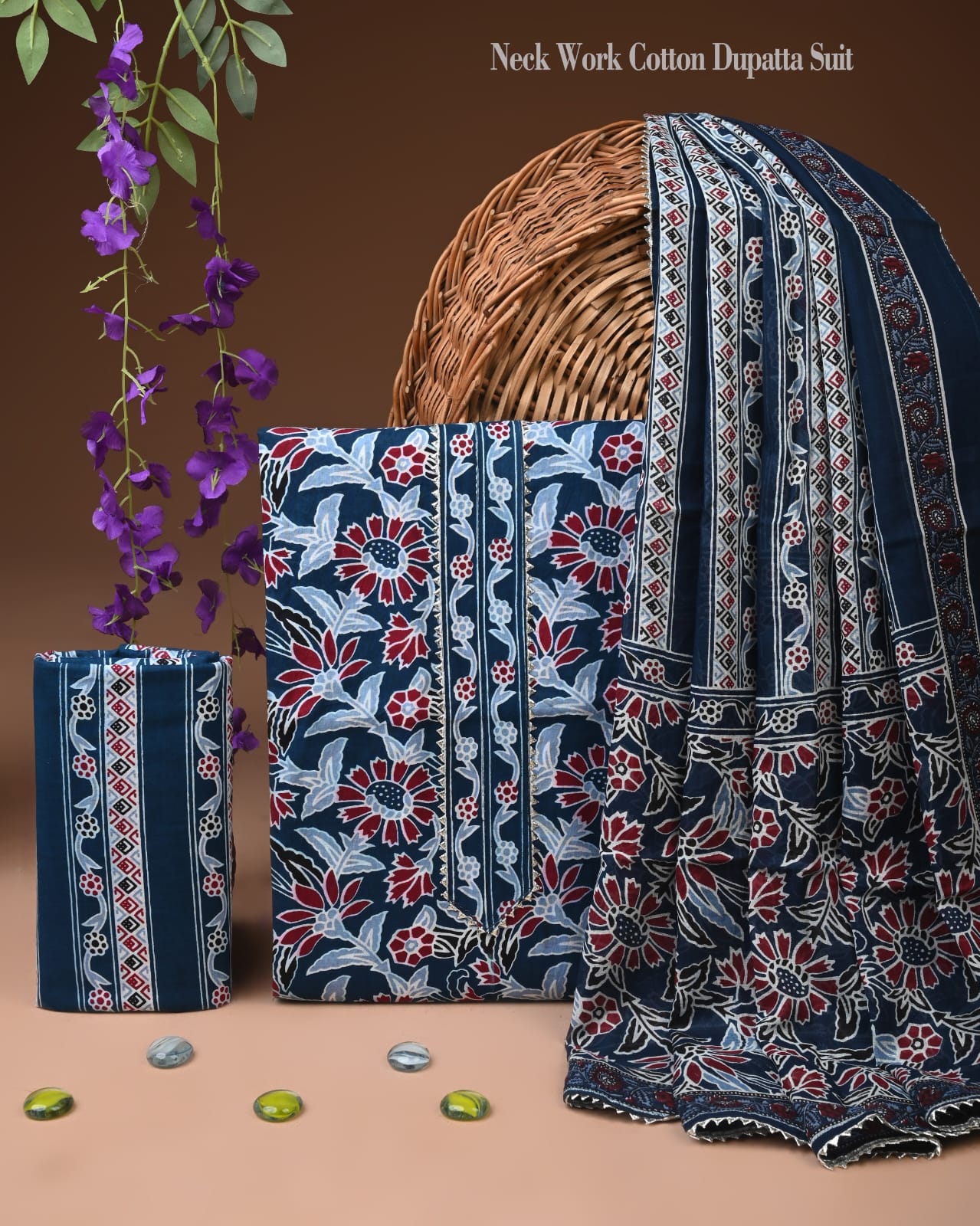 Cotton Suit Collection with Zari & Tassel Dupatta