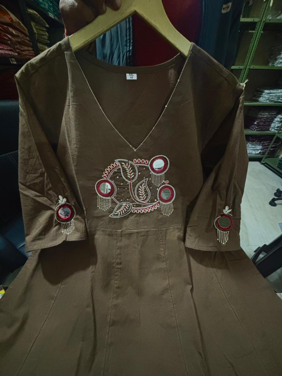 ANARKALI KURTA PENT WITH DUPATTA SUIT SET