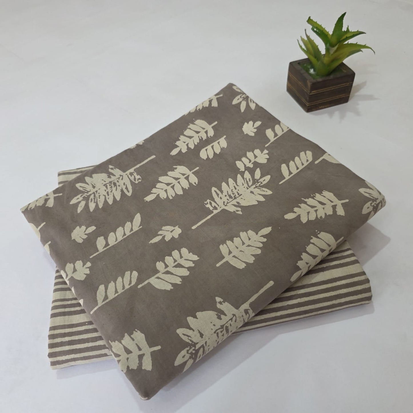 Mix Match Cotton Running Fabric Combo Suit