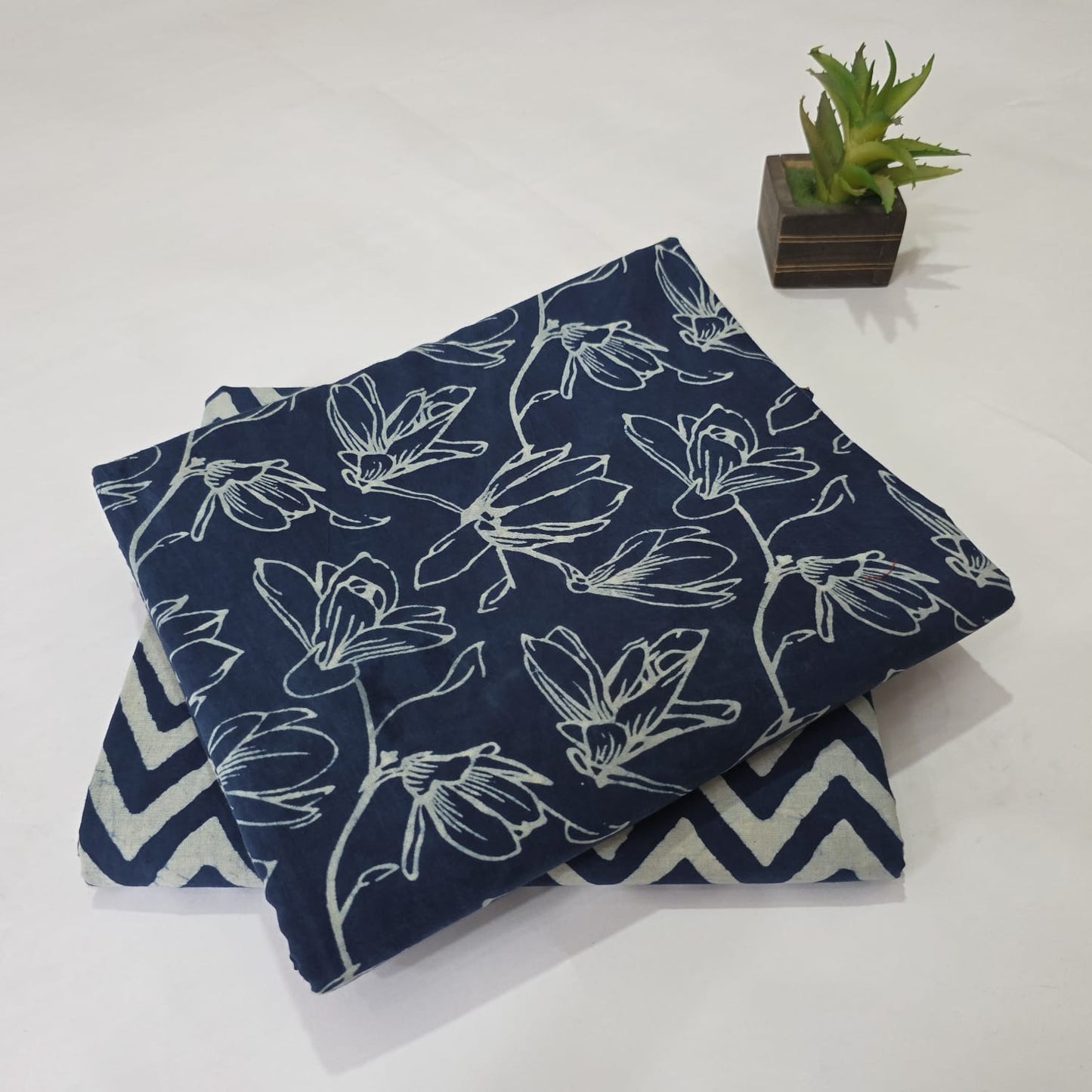 Traditional Bagru Print Cotton Kurti Pajama Set