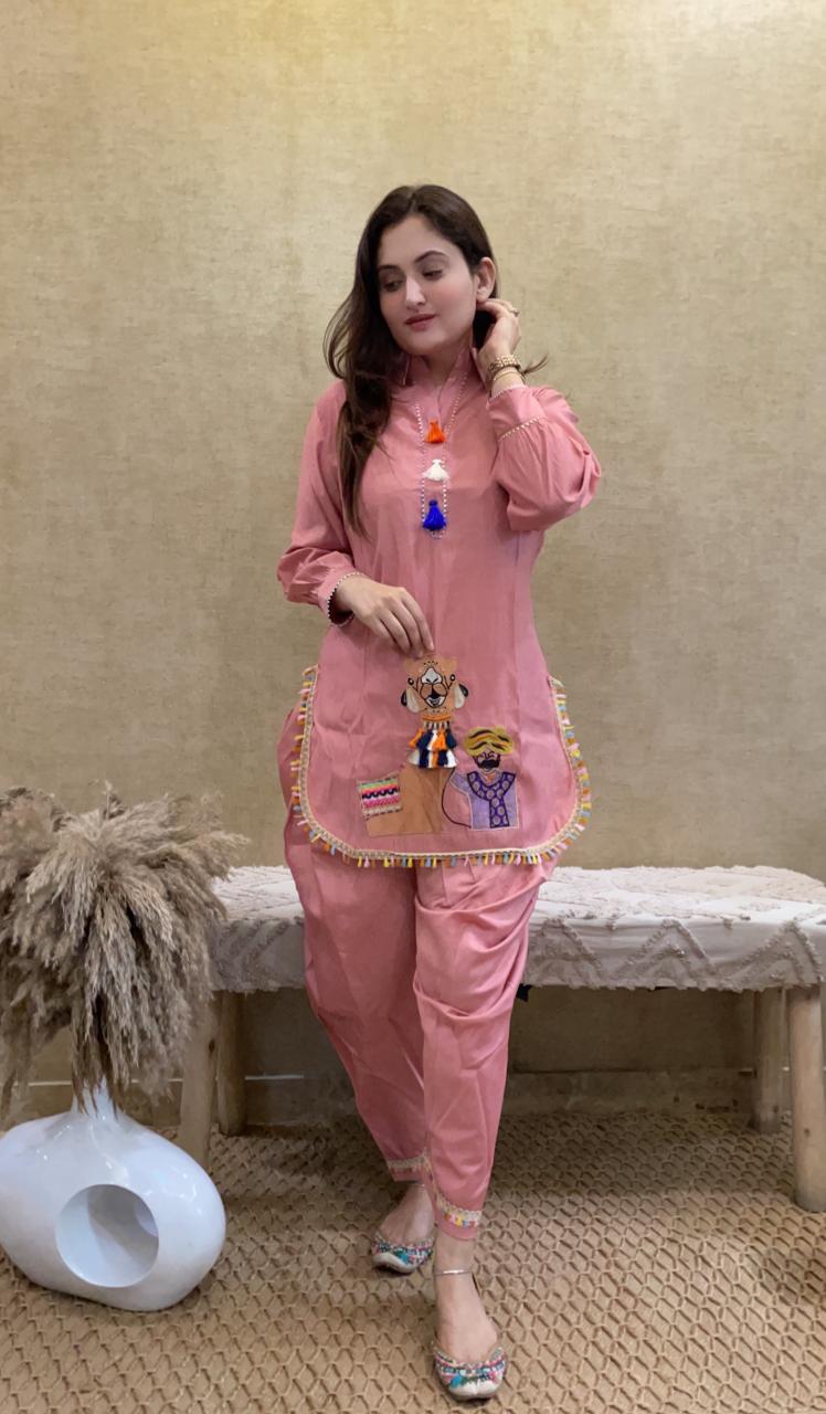 EMBROIDERY WORK  co-ord set perfect choice for women