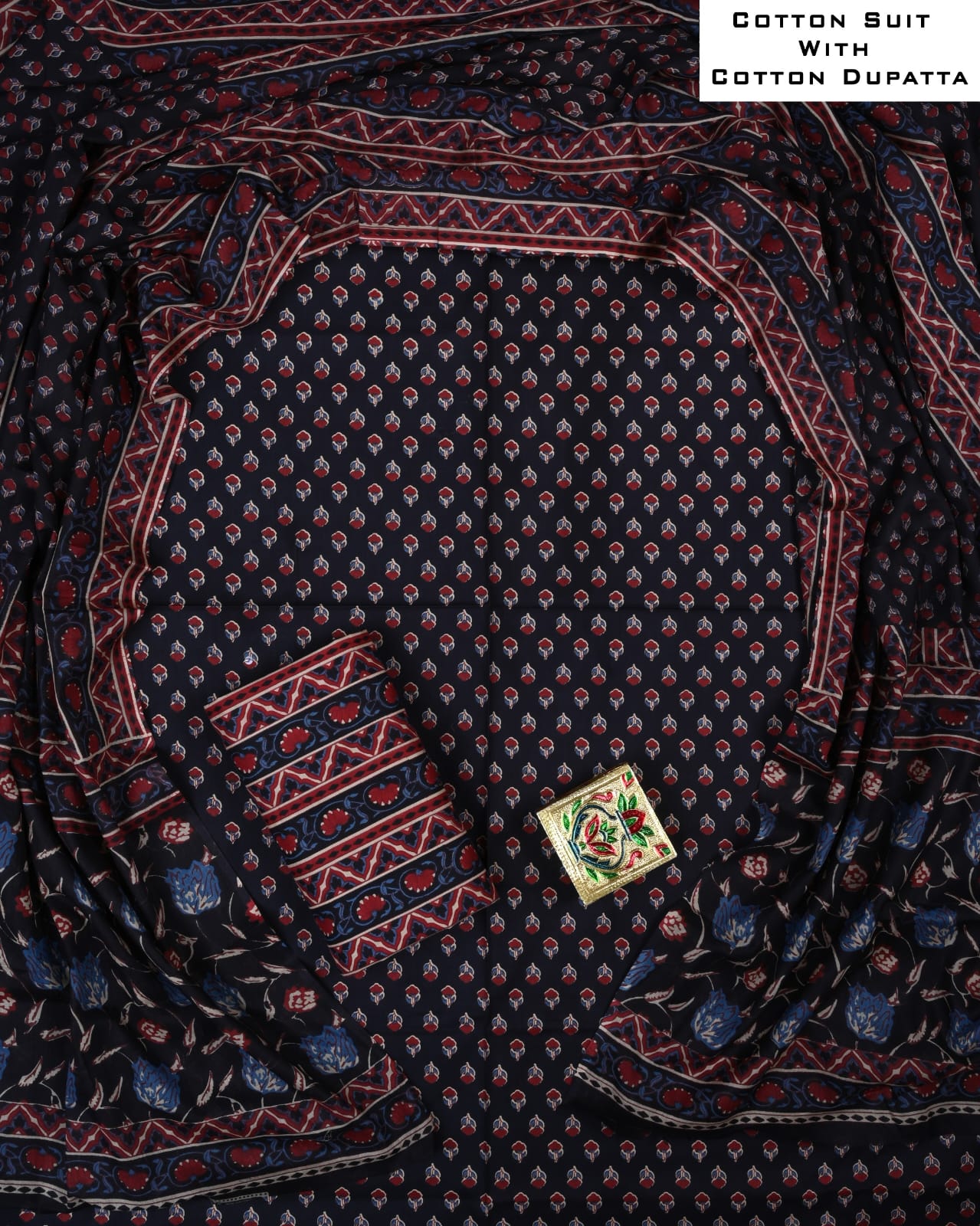 Pure Cotton Suit with Cotton Dupatta