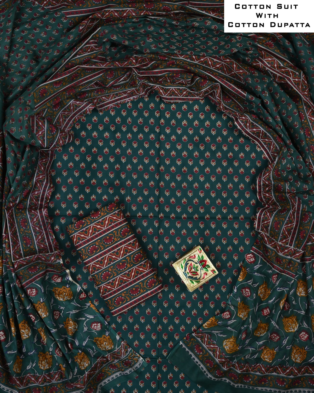 Soft Cotton Suit Set with Cotton Dupatta