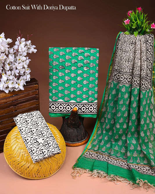 Unstitched Cotton Suit Online