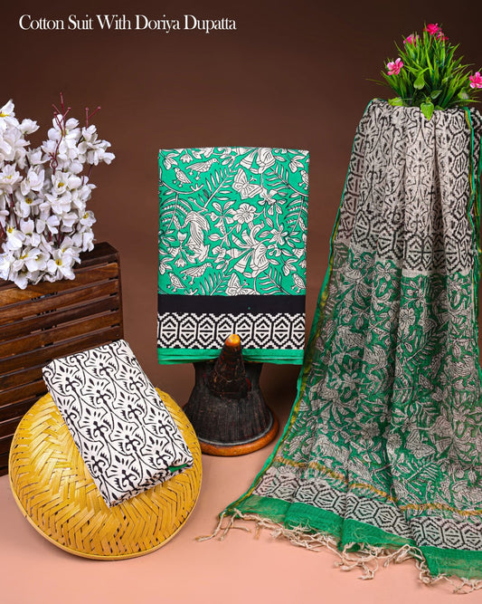Unstitched Cotton Dress Material for Women