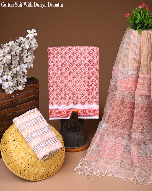 Cotton Unstitched Suit Online