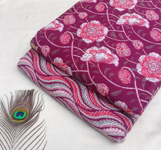 Festive Special Hand Block Cotton Suit