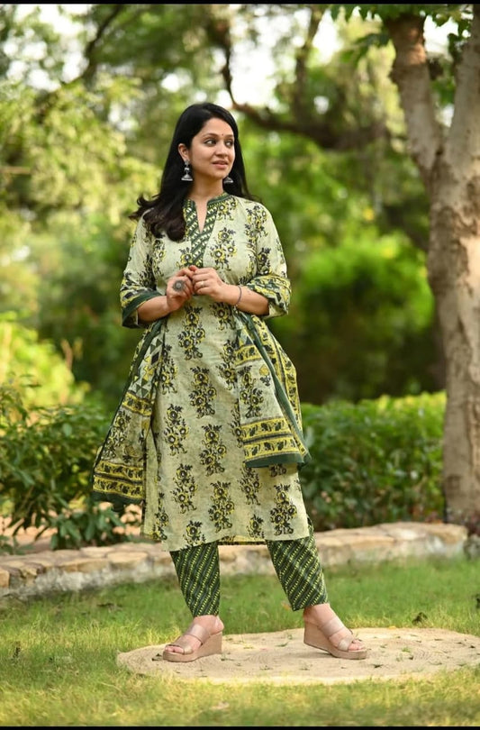 Dark Green Kurti Pant Buy Online