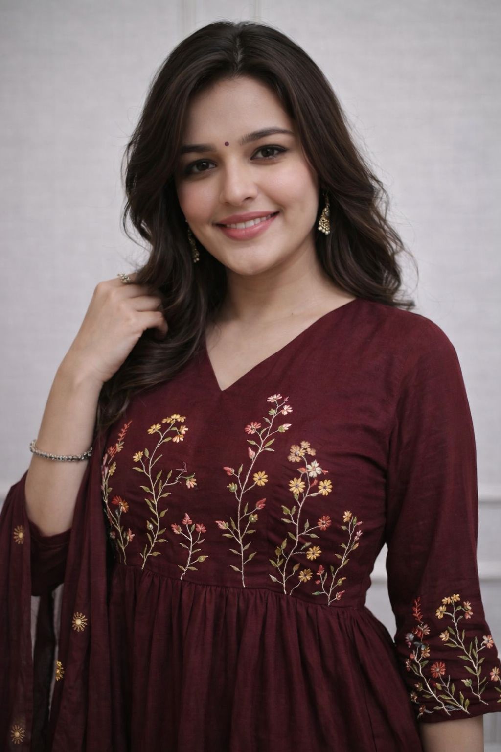 New Launch – Stylish Natra Cut Anarkali Kurti Pant Set